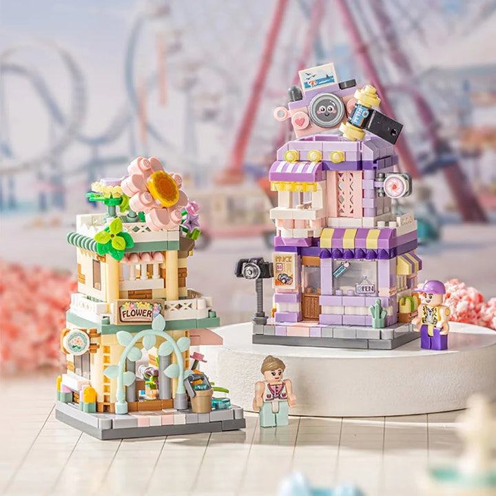 BowLift | City View Ice Cream Panda Cafes Flower Camera Shops Micro Building Sets