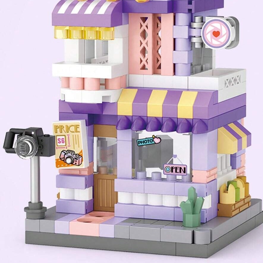 BowLift | City View Ice Cream Panda Cafes Flower Camera Shops Micro Building Sets