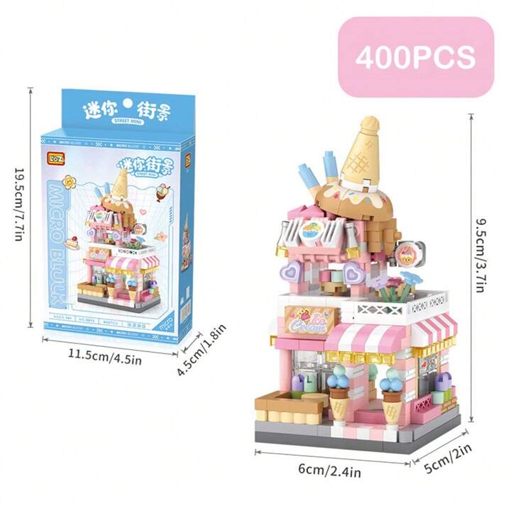 BowLift | City View Ice Cream Panda Cafes Flower Camera Shops Micro Building Sets