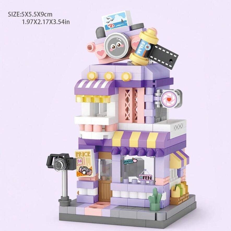 BowLift | City View Ice Cream Panda Cafes Flower Camera Shops Micro Building Sets