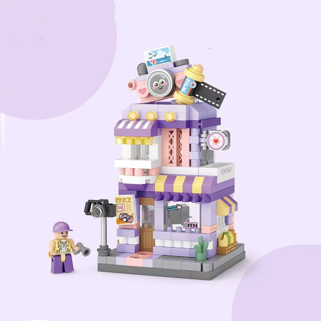 BowLift | City View Ice Cream Panda Cafes Flower Camera Shops Micro Building Sets