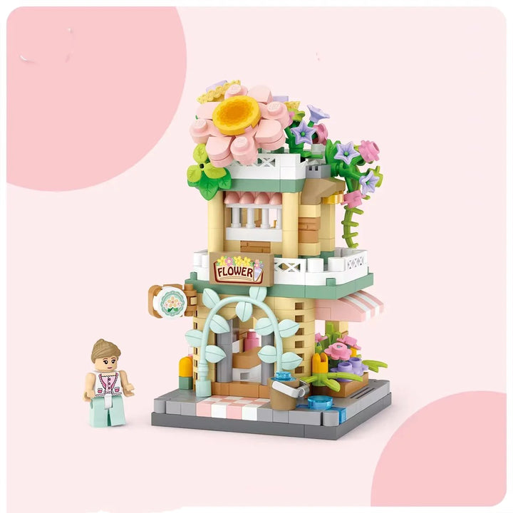 BowLift | City View Ice Cream Panda Cafes Flower Camera Shops Micro Building Sets