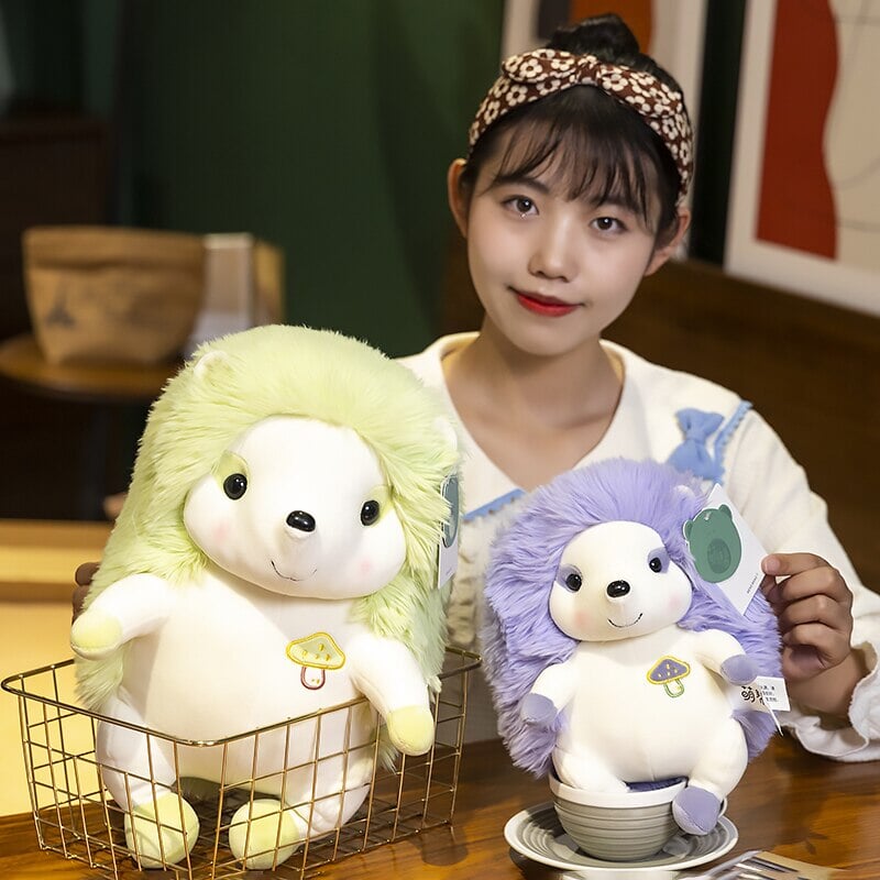 BowLift | Colorful Sitting Hedgehog Family Plushies