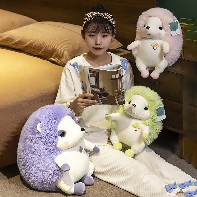 BowLift | Colorful Sitting Hedgehog Family Plushies