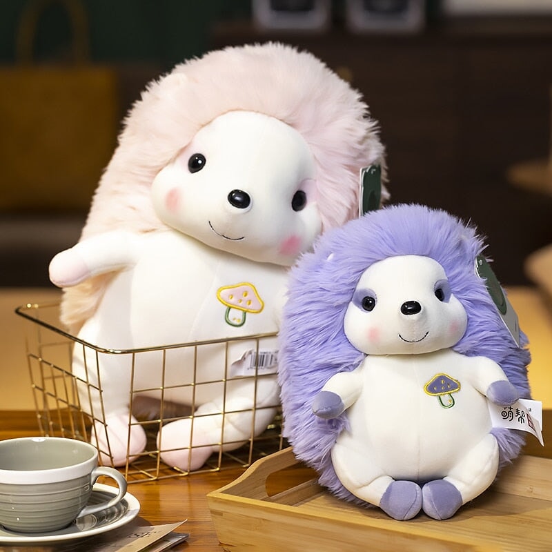 BowLift | Colorful Sitting Hedgehog Family Plushies