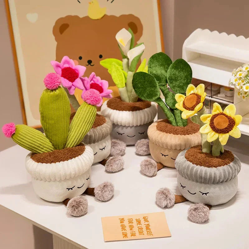 BowLift | Cute Cactus Flower Plant Plushie