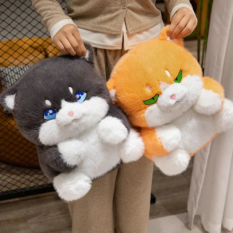 BowLift | Cute Chubby Gray Ginger Cat Plushies