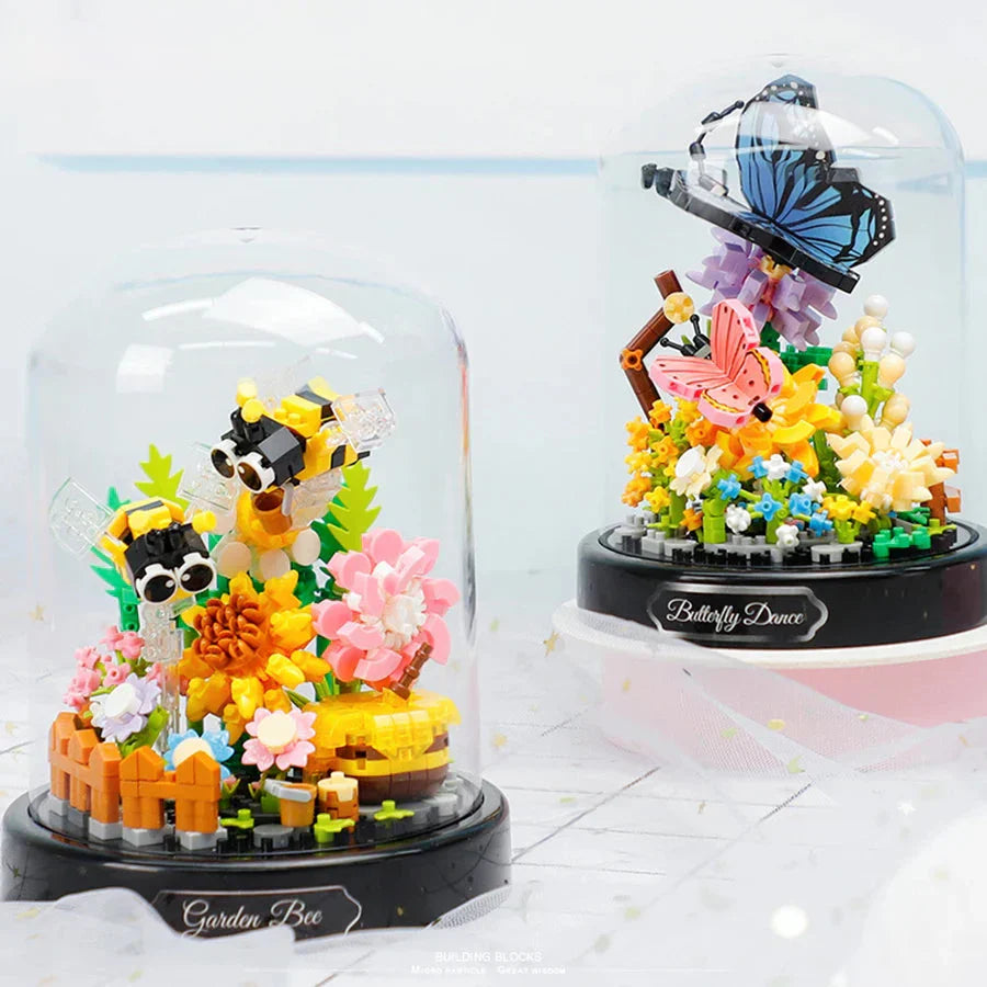 BowLift | Flowers Insects Butterfly Bee Nano Building Blocks