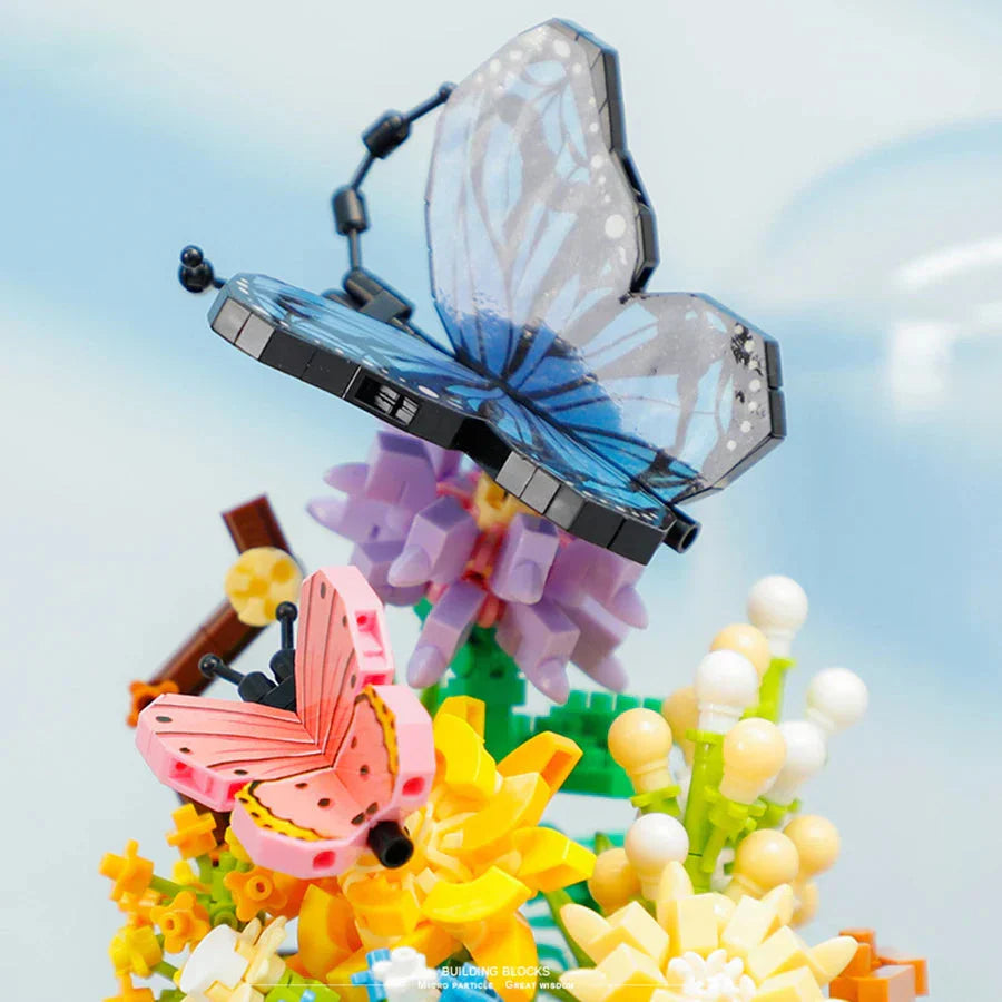 BowLift | Flowers Insects Butterfly Bee Nano Building Blocks