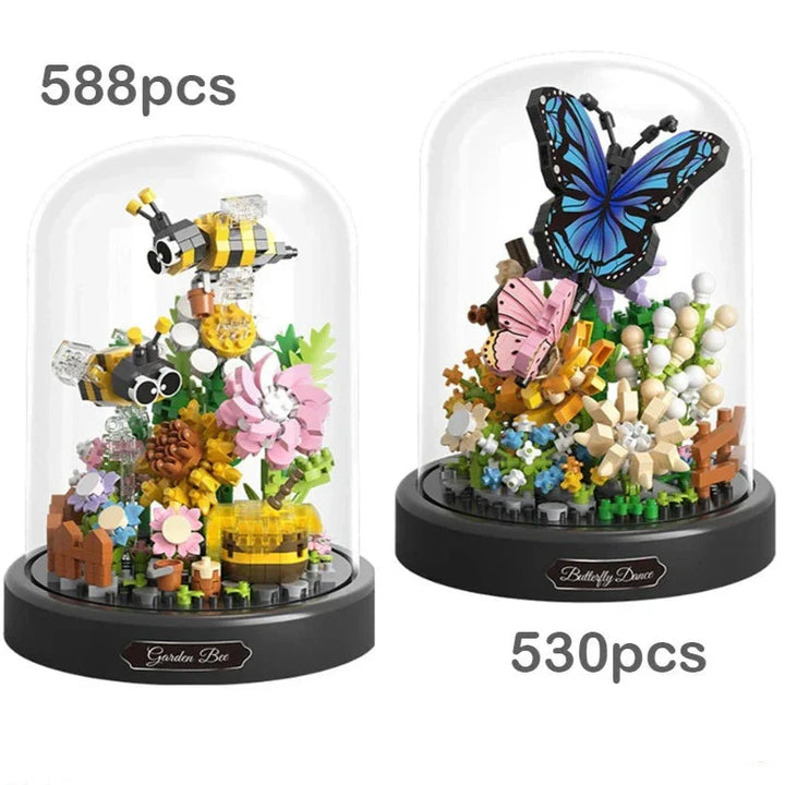 BowLift | Flowers Insects Butterfly Bee Nano Building Blocks