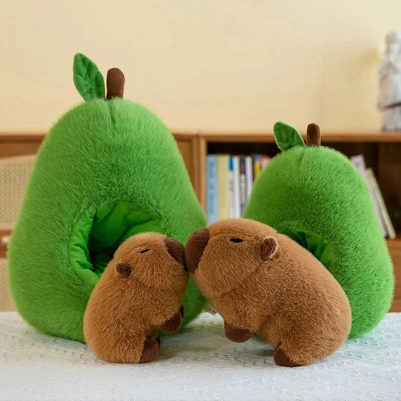 BowLift | Fluffy Avocado Capybara Plushie