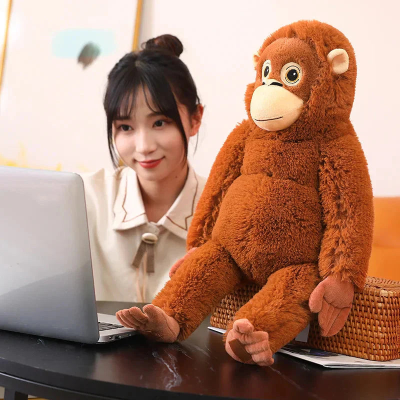 BowLift | Fluffy Baby Orangutan Monkey Plushie