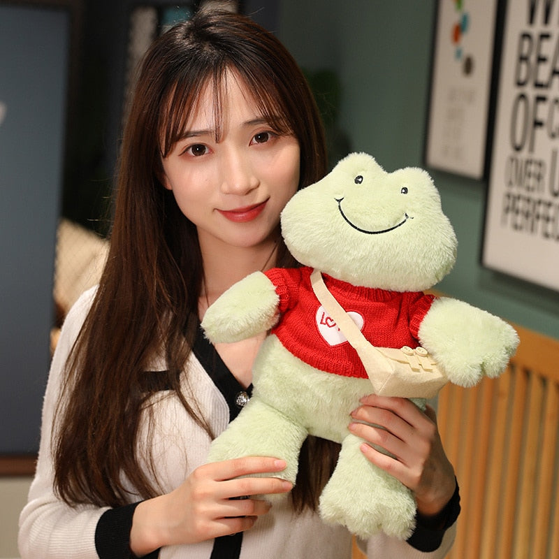 BowLift | Fluffy Cheerful Frog Plushie Collection