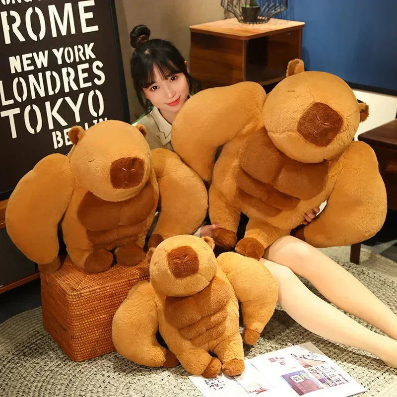 BowLift | Fluffy Muscular Capybara Plush