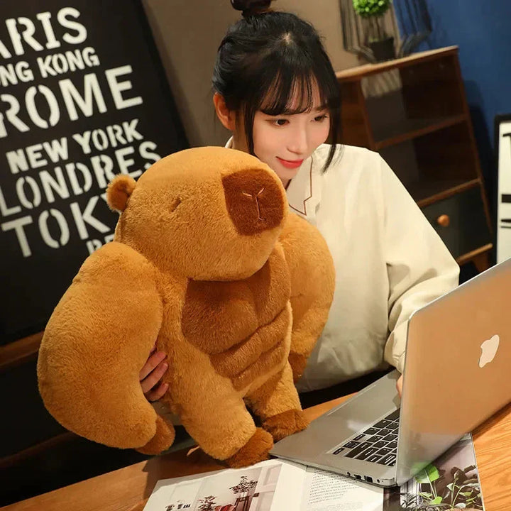 BowLift | Fluffy Muscular Capybara Plush