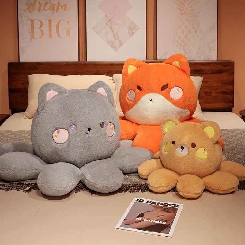 BowLift | Fluffy Octo-Animal Fox Cat Bunny Bear Plushies