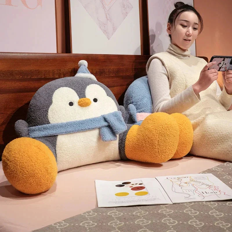 BowLift | Fluffy Penguin Backrest Cushion Pillow Seat