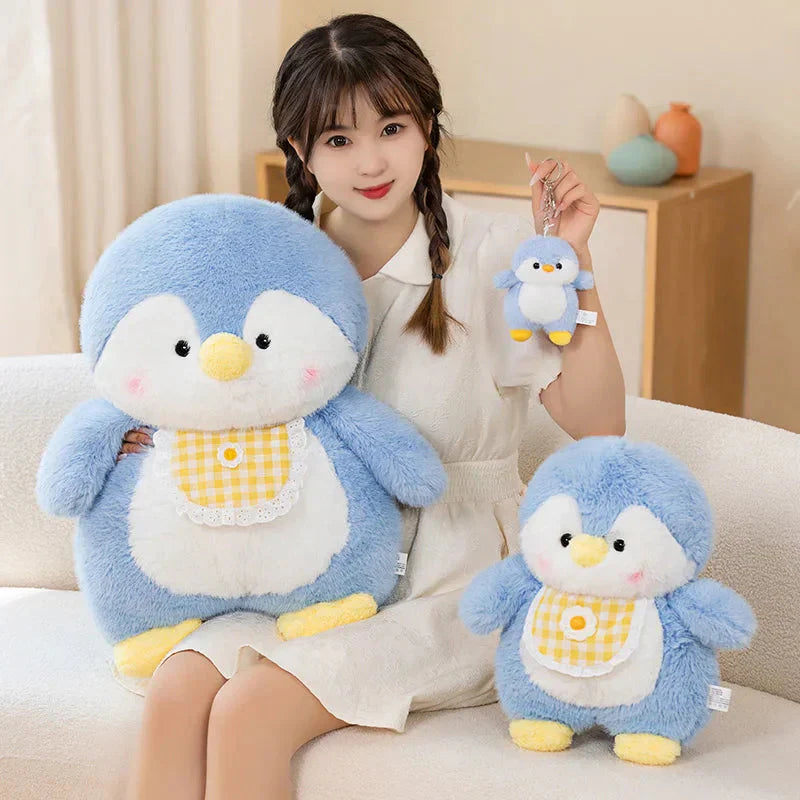 BowLift | Fluffy Penguin Squad Plushies with Bib