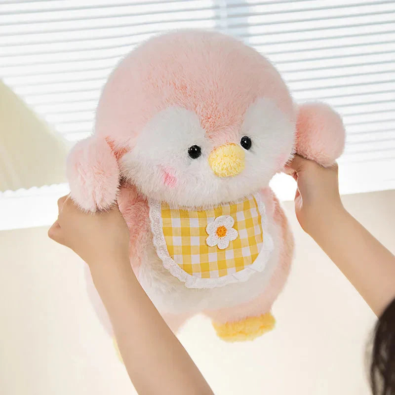 BowLift | Fluffy Penguin Squad Plushies with Bib