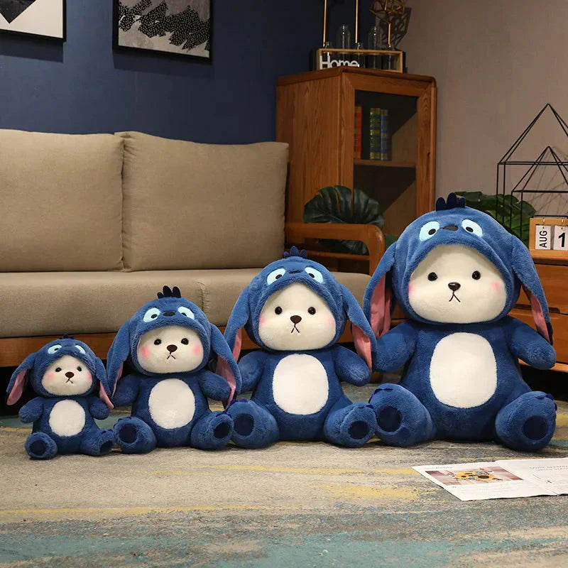 BowLift | Fluffy White Bear Donkey Outfit Plushie