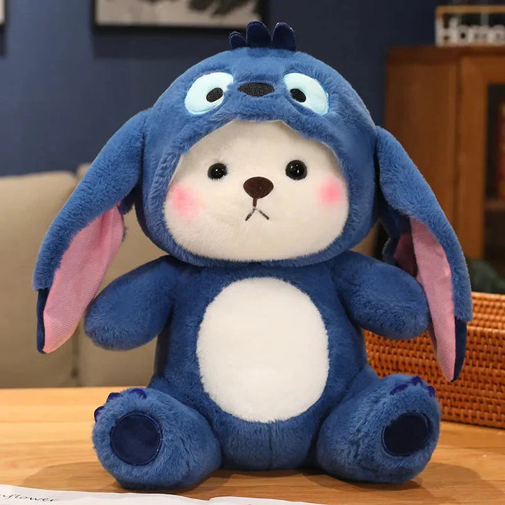 BowLift | Fluffy White Bear Donkey Outfit Plushie