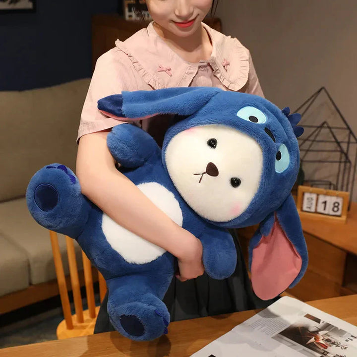 BowLift | Fluffy White Bear Donkey Outfit Plushie