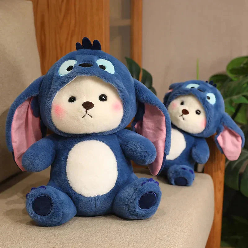 BowLift | Fluffy White Bear Donkey Outfit Plushie