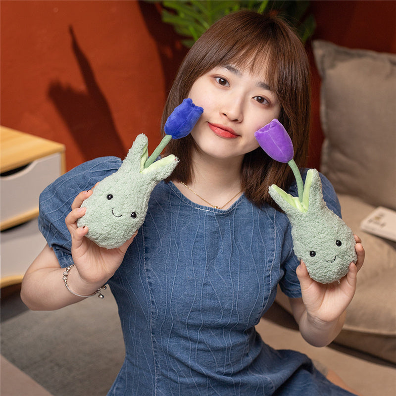 BowLift | Friendly Cuddly Tulip 22cm Flower Pot Plushie Collection