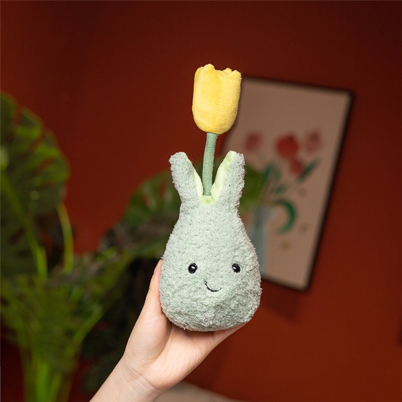 BowLift | Friendly Cuddly Tulip 22cm Flower Pot Plushie Collection