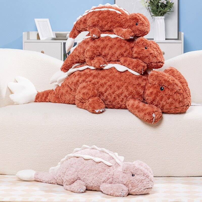 BowLift | Fuzzy Cute Pink Red Lizard Plushies
