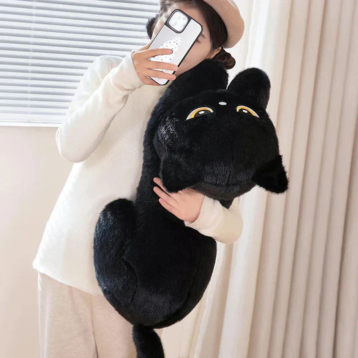 BowLift | Giant Black Grey Cat Plushies