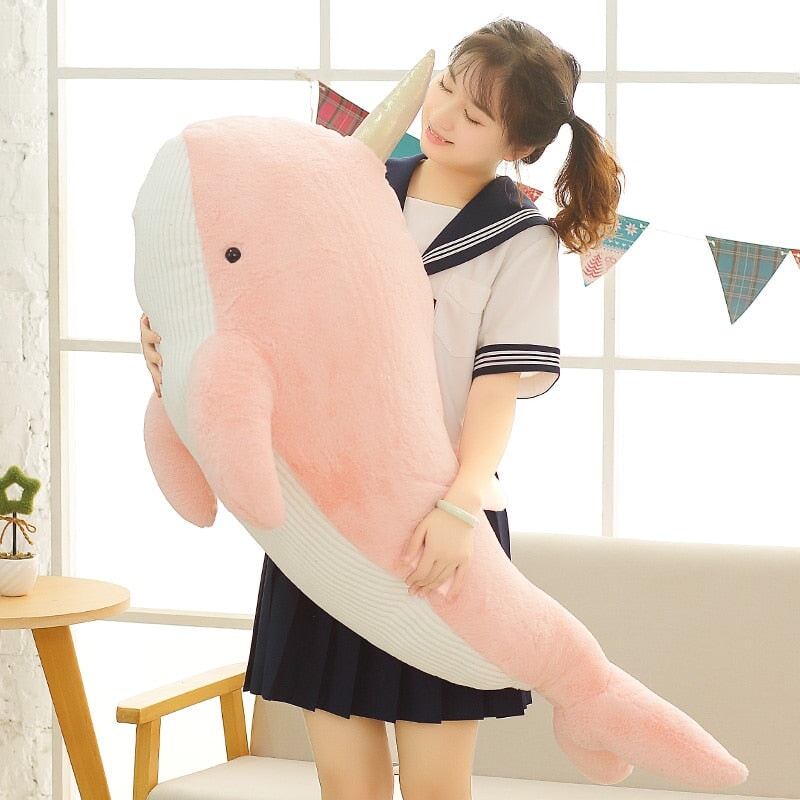 BowLift | Giant Blue Pink Narwhal Plushies