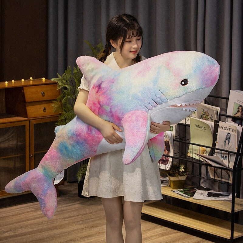 BowLift | Giant Fuzzy Galaxy Shark Plushies