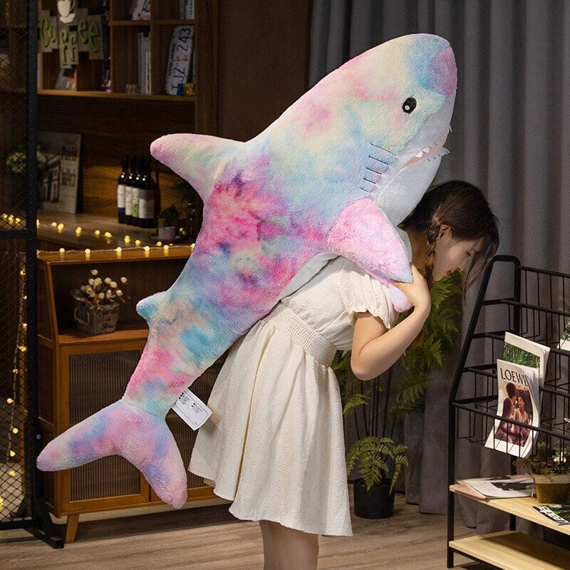 BowLift | Giant Fuzzy Galaxy Shark Plushies