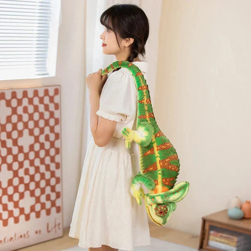 BowLift | Giant Green Chameleon Plushie