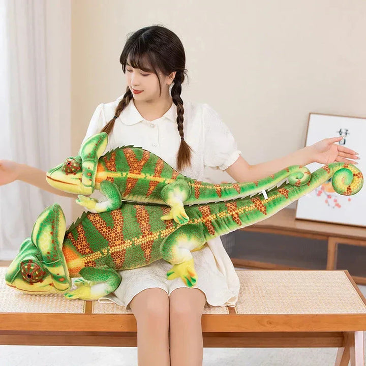 BowLift | Giant Green Chameleon Plushie