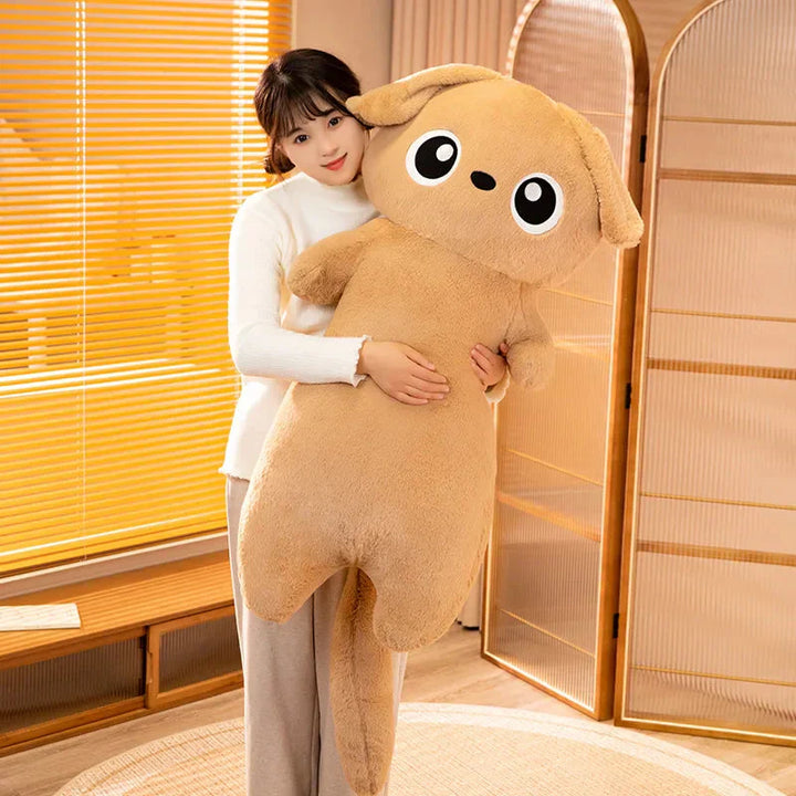 BowLift | Giant Kawaii Ginger Black Gray Doll-Shape Dog Plushies