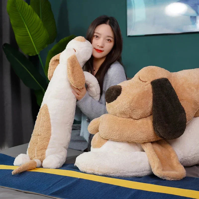 BowLift | Giant Long Fluffy Spotty Dog Plushies