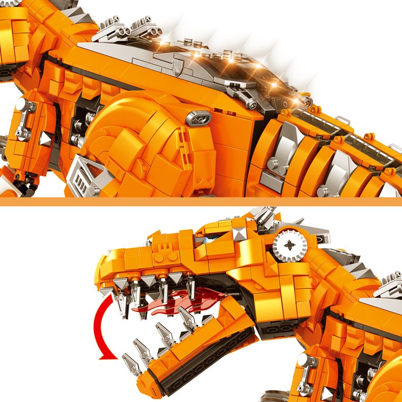 BowLift | Golden Carnosaurus Building Blocks