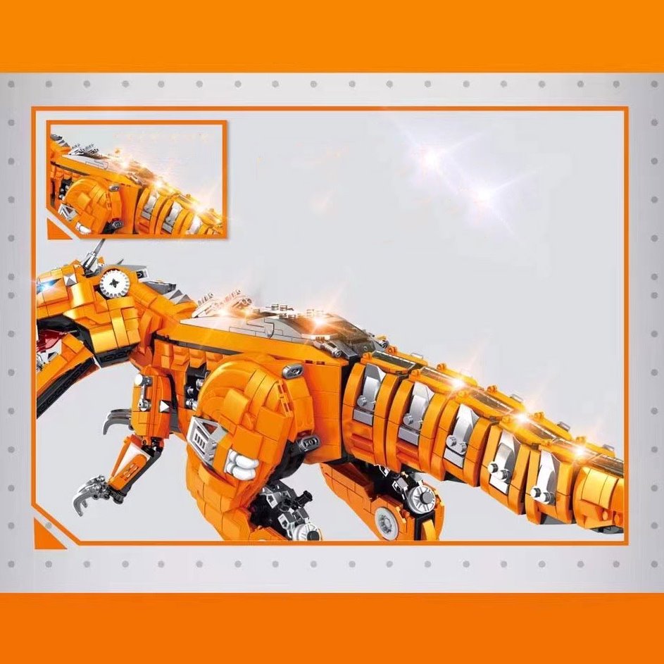 BowLift | Golden Carnosaurus Building Blocks