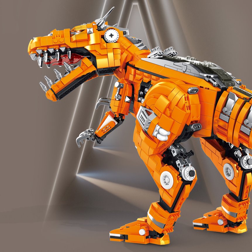 BowLift | Golden Carnosaurus Building Blocks