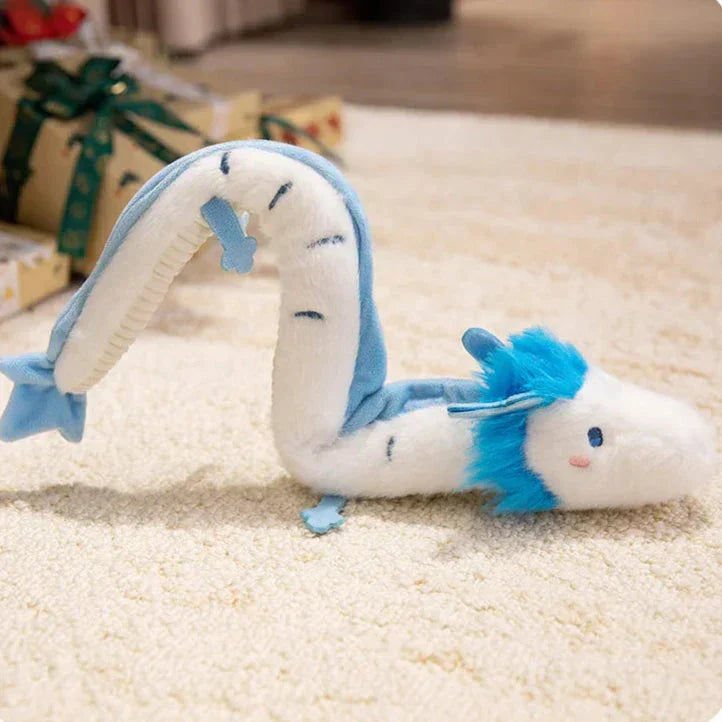 BowLift | Haku the Long White Blue Dragon Plush