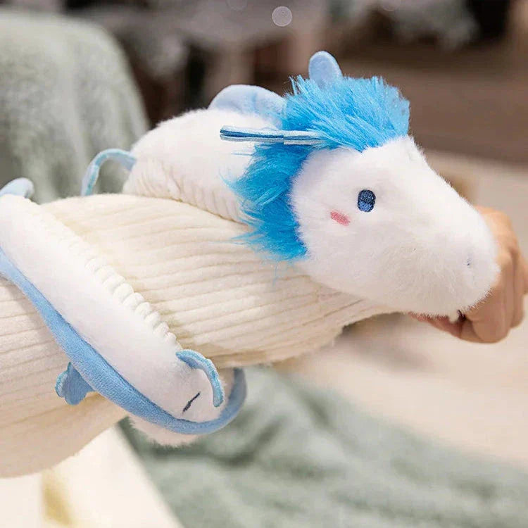 BowLift | Haku the Long White Blue Dragon Plush