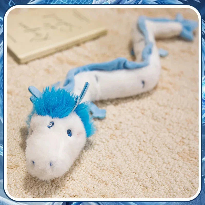 BowLift | Haku the Long White Blue Dragon Plush