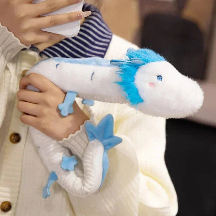 BowLift | Haku the Long White Blue Dragon Plush