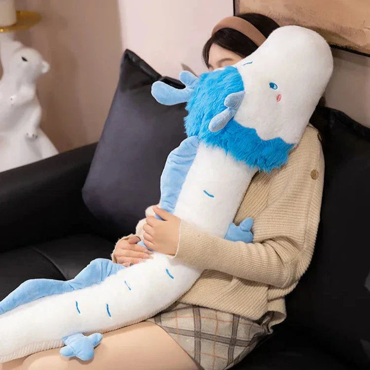 BowLift | Haku the Long White Blue Dragon Plush