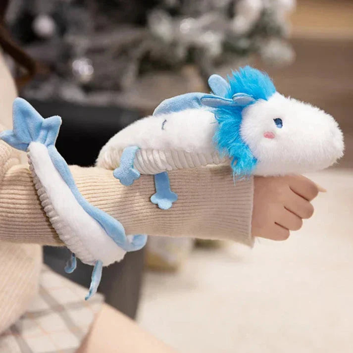 BowLift | Haku the Long White Blue Dragon Plush