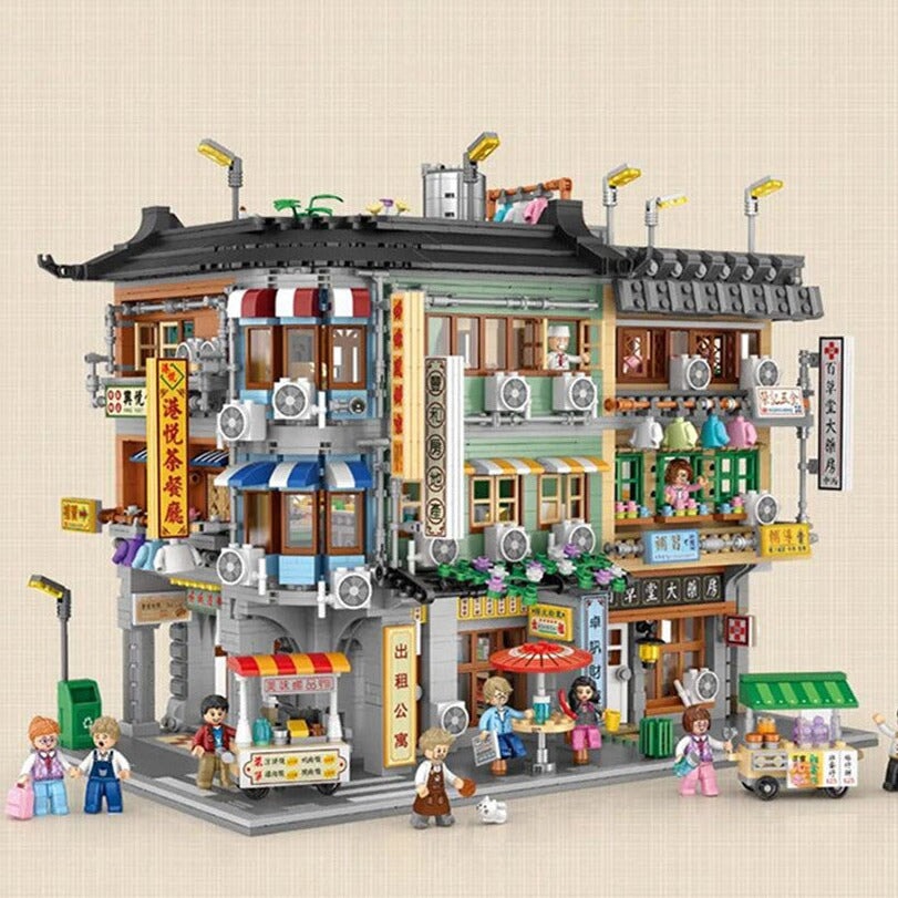 BowLift | Hong Kong Street Apartment & Pharmacy Micro Building Blocks