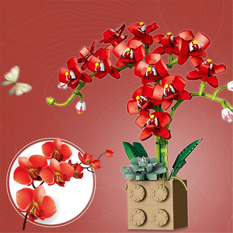 BowLift | Huge Blossoming Orchid Flower Building Set Collection