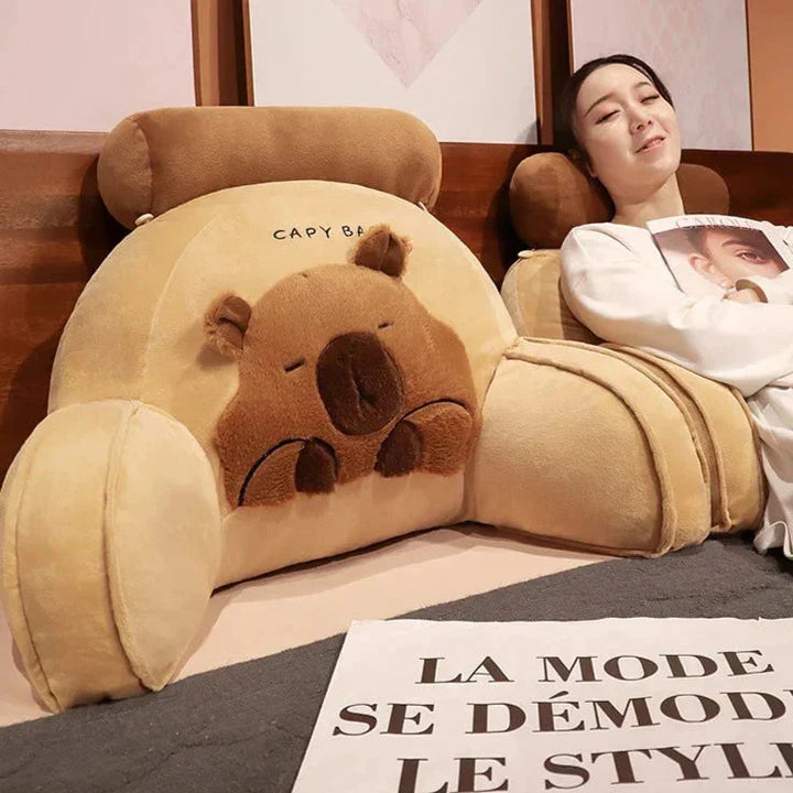 BowLift | Huge Capybara Cushion Plush Backrest Seat